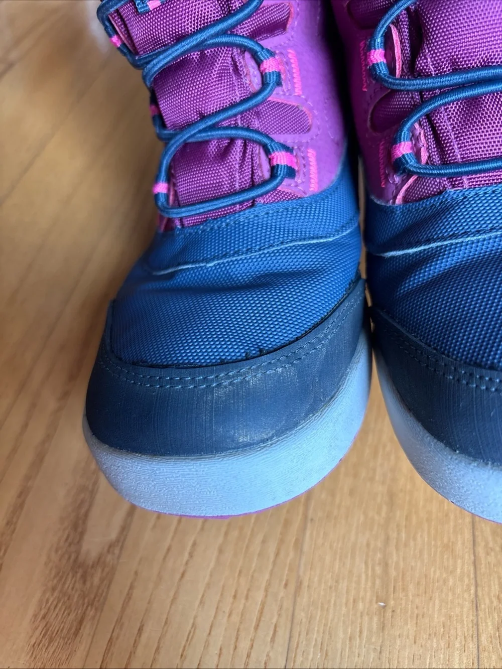 Merrell Snow Storm Waterproof Boots Berry Navy Purple Blue Youth Kids Girls Sz 2